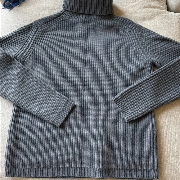 Jenni Kayne Cashmere Rib TurtleneckGreyXS